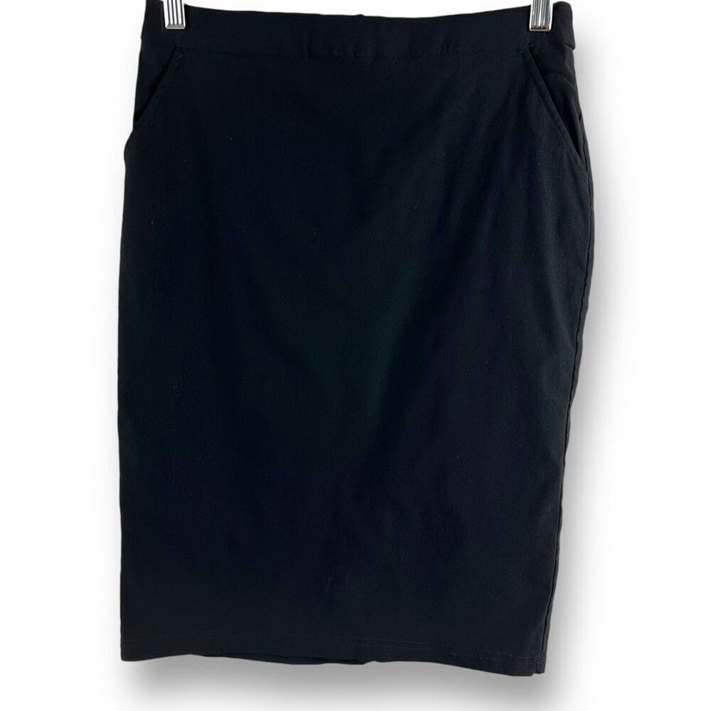 Kate Kasin Women's L Straight Pencil Skirt‎ Black Classic Office Professional